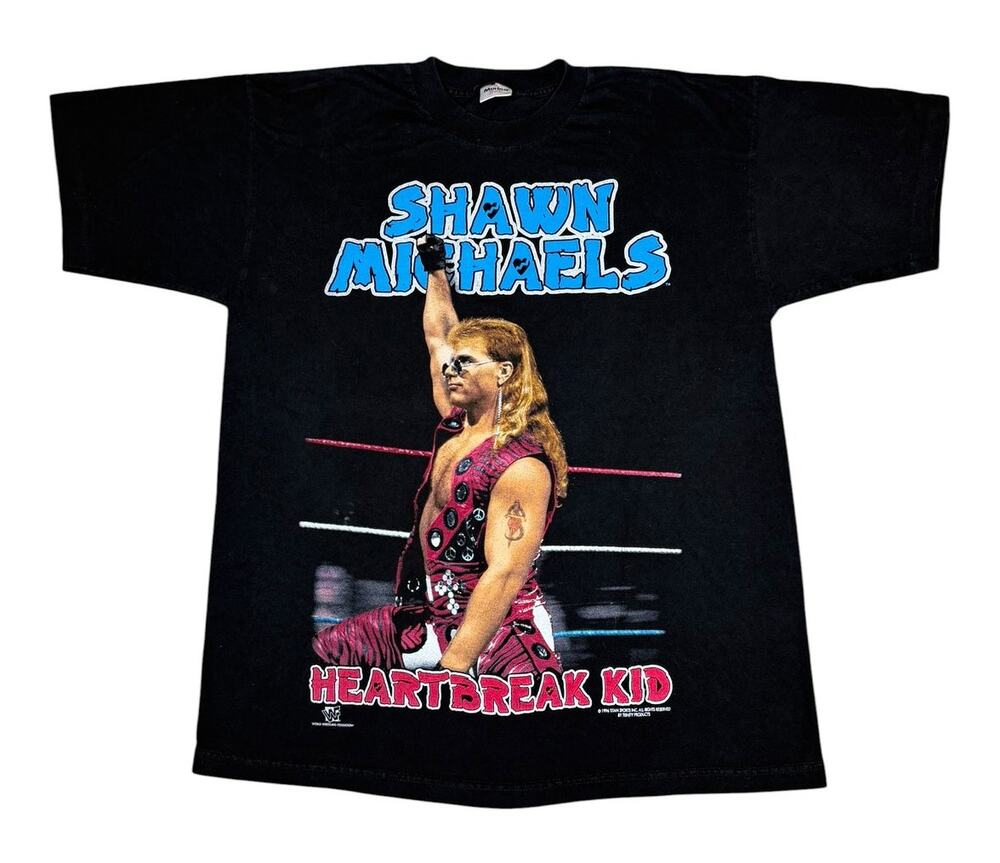 Vintage 90s WWE WWF Shawn Michaels Heartbreak Kid T-Shirt